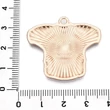 Kép 3/3 - Medál - rögbi mez, fehér - zöld és halvány arany 31,5x34x1,5mm