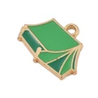 Kép 2/3 - Medál - Kempingfelszerelés, sátor, arany, zöld 16x20.5x1mm