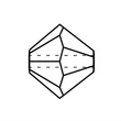 Kép 2/5 - Preciosa® Crystal gyöngy,  vr, 3mm