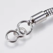 Kép 4/4 - Karkötő alap – 16,5 cm – kígyólánc – rozsdamentes acél – Pandora stílus – delfin kapoccsal