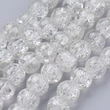 Kép 1/3 - Üveggyöngy - 10mm Crystal színű - robbantott (10db)
