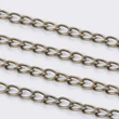 Kép 1/2 - Lánc - sodrott, hegesztés nélkül, antik bronz, 5x3.5x0.8mm