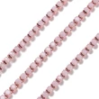 Kép 2/3 - Lánc, strasszos - halvány ametiszt színben, 2x2~2.5x2mm (50cm)