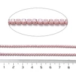 Kép 3/3 - Lánc, strasszos - halvány ametiszt színben, 2x2~2.5x2mm (50cm)