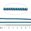 Kép 3/3 - Lánc, strasszos - Indicolite színben, 2x2~2.5x2mm (50cm)