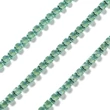 Kép 2/3 -  Lánc, strasszos - világos azúrkék színben, 2x2~2.5x2mm (50cm)