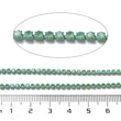 Kép 3/3 -  Lánc, strasszos - világos azúrkék színben, 2x2~2.5x2mm (50cm)