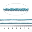 Kép 3/3 - Lánc, strasszos - akvamarin színben, 2x2~2.5x2mm (50cm)