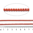 Kép 3/3 - Lánc, strasszos - jácint színben, 2x2~2.5x2mm (50cm)