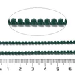 Kép 3/3 - Lánc, strasszos - smaragd színben, 2x2~2.5x2mm (50cm)