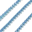 Kép 2/3 - Lánc - strasszos - világos zafír, 2x2~2.5x2mm