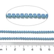 Kép 3/3 - Lánc - strasszos - világos zafír, 2x2~2.5x2mm