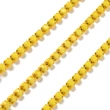Kép 2/3 - Lánc, strasszos - napraforgó színben, 2x2~2.5x2mm (50cm)