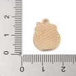 Kép 3/3 - Medál - mézes csupor charm, királykék, 17x14x1.5mm, zománc - ólommentes és kadmiummentes!