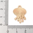 Kép 3/3 - Medál - medúza charm, égszínkék, 22x16x1mm, zománc - ólommentes és kadmiummentes!