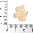 Kép 3/3 - Medál - hal, színes - arany charm, 21.5x17x1.5mm, zománc