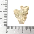 Kép 3/3 - Medál - hangszer, virágos charm, arany, hárfa, 24.5x20x1mm, zománc - ólommentes és kadmiummentes!