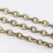 Kép 1/2 - Ékszerlánc - sárgaréz színben - apró szemű - 3x2mm - NIKKELMENTES! 