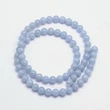 Kép 2/2 - Ásványgyöngy - Természetes Angelite, kerek, 6.5mm