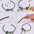 Kép 4/4 - Zsinórvég, ezüst színű bevonattal, vas, 10x4.5mm (10db)