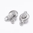 Kép 2/2 - Patent zár - 11x7x4mm - platina ezüst színben