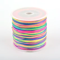 Makramé zsinór - 1,0 mm - szivárvány színben