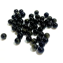 Természetes Ásványgyöngy - 6mm - aranyfényű - obszidián