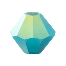 Preciosa Bicone - 6mm - Turquoise AB  2x, 63030 20000