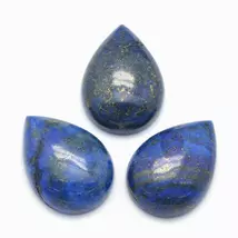 Természetes ásvány kaboson - lápis lazuli - 25x18mm - csepp alakban