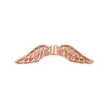 Medál - szárny, rózsaarany, 7x31x3mm - tartós bevonattal! 