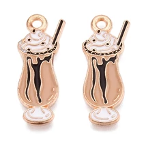 Medál - fagylalt Charm, 23x9x1mm, ólom és kadmiummentes