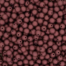 Cseh Préselt Gyöngy - 4mm - Alabaster Crushed Berry - 29773