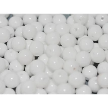 Cseh Préselt Gyöngy - 3mm - Chalk White - 03000