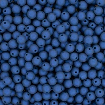 Cseh Préselt Gyöngy - 4mm - Alabaster Cobalt Glaze - 29781