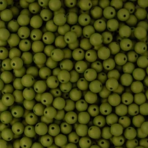 Round - 4mm -  Alabaster Verdant Glow - 29768