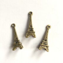 Sárga antik színű, Eiffel torony alakú medál