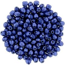 Cseh Csiszolt - 4mm - Saturated Metallic Lapis Blue -77065CR
