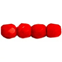Cseh Csiszolt - 3mm - Opaque Lt Red - 93190
