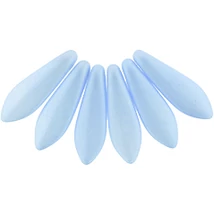 Lándzsa (szirom) Cseh préselt üveggyöngy - 5x16mm - Powdery - Pastel Blue