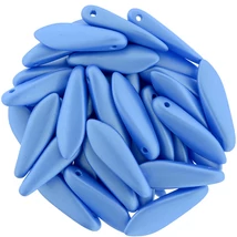 Lándzsa (szirom) Cseh préselt üveggyöngy - 5x16mm - Powdery - Lt Blue
