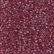 Miyuki Delica - 11/0 -  TRANSPARENT DARK CRANBERRY LUSTER - 1222