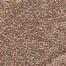 miyuki delica, galvanized apricot gold