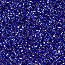 Kásagyöngy - Miyuki - 11/0 -  SILVER LINED COBALT - 047