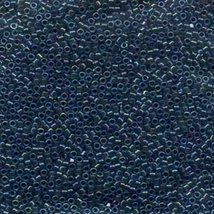Miyuki Delica - 11/0 -  LINED AQUA/GREY - 0286