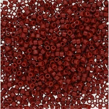 Miyuki delica - 11/0 - DURA OPQ DYED SHANGHAI RED - 2354 - Tartós bevonattal!