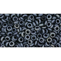 Toho demi round gyöngy - 8/0 - Matte-Color Gun Metal - 612