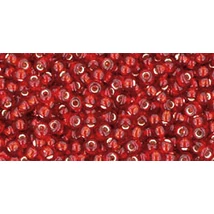 Toho kásagyöngy - 11/0 - Silver-Lined Ruby - 25C