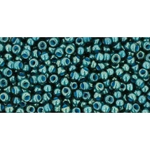 Toho kásagyöngy - 11/0 - Transparent-Lustered Emerald Green/Denim Blue - 374