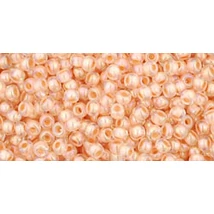 Toho kásagyöngy - 11/0 - Inside-Color Rainbow Crystal/Apricot-Lined - 794