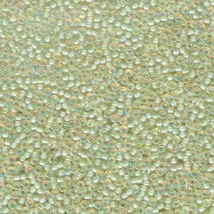 Kásagyöngy - Miyuki - 11/0 - aqua-lined-lt-topaz-ab - 359